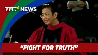 Nobel laureate Maria Ressa to Harvard grads: Fight for truth, make world safe from tyrants |TFC News