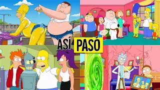 LOS SIMPSONS CON PADRE DE FAMILIA Y FUTURAMA | LOS SIMPSONS CROSSOVERS - RESUMEN EN 19 MINUTOS