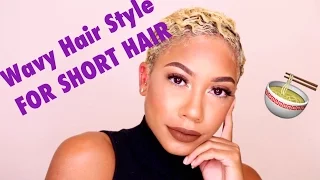 WAVY HAIR STYLE | FOR SHORT NATURAL HAIR | FACEOVERMATTER