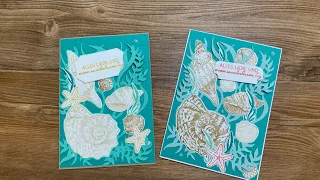 Stampin‘Up! Karte mit dem Set „Wie Muscheln“