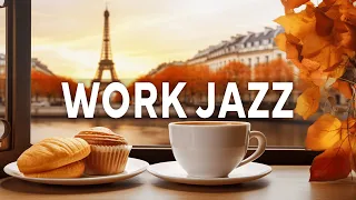 Work Jazz Music | Autumn Paris Cafe with Sweet October Jazz & to Study, Work and Relax