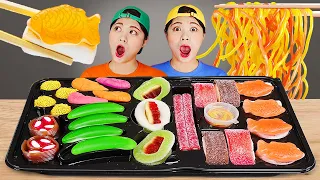 Mukbang Sushi Kẹo dẻo Mì thạch DONA Việt Nam