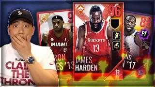 NEW 96 OVR NBA LIVE MASTER HARDEN & LEBRON JAMES!! NBA LIVE MOBILE PACK OPENING!!