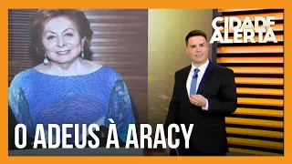 Bacci presta homenagem para a atriz Aracy Balabanian, que morreu nesta segunda-feira (7)