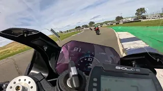 Cory Call playing with Slide Control on a BMWs 2024 S1000 RR