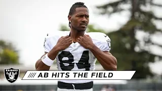 AB's first training camp practice in the Silver and Black | Raiders