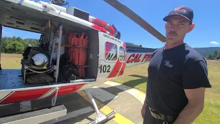 CalFire Pilot Displays Helitack Gear