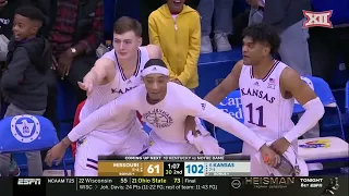 Missouri vs No. 8 Kansas Men's Basketball Highlights