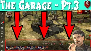 Explaining the Garage Layout Part 3 - Bottom Screen - Tanks and Setup - World of Tanks Blitz