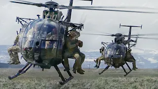 US Special Forces Perform Crazy Moves With Tiny MH-6M Helicopters