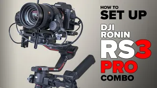 Set up + balance DJI RS3 PRO Gimbal, Raven Eye + Focus Motor | Combo tutorial