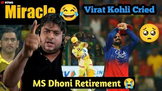 RCB Knocked Out CSK 🔥Virat Kohli Cried and MS Dhoni's Retirement 😭|