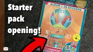 STARTER PACK OPENING! | Panini Euro 2020 Sticker Collection!