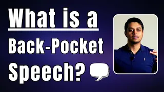 What is the Toastmasters Back-Pocket Speech?