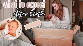 NEWBORNS FIRST 24 HOURS OF LIFE | WHAT TO EXPECT AFTER GIVING BIRTH | POSTPARTUM BELLY SHOT