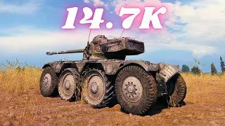 Panhard EBR 75 (FL 10)  14.7K Spot + Damage World of Tanks Replays