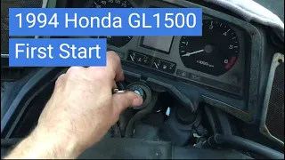 94 Honda GL1500 Goldwing  - Fuel Pump replacement and First Start
