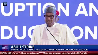 Buhari faults ASUU, alleges corruption in educational sector