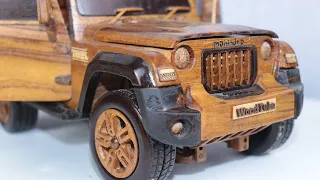 MAHINDRA THAR || How to Make wooden Car Model ||