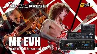 Van Halen Sound - Fractal Preset based on Brit Brown amp, EVH 5150 amp - Dynacab