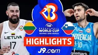 Lithuania 🇱🇹 vs Slovenia 🇸🇮 | Class. Games 5-8 | J9 Highlights | FIBA Basketball World Cup 2023