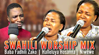 Swahili Worship Mix   || Baba fadhili zako baba ni za milele || Halleluya Hosanna|| Niwewe