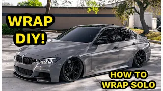 F30 BMW COMPLETE VINYL WRAP TRANSFORMATION!!