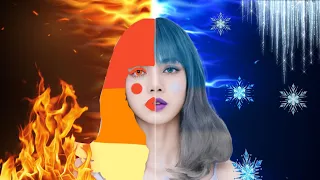 Fire 🔥 vs Ice ❄️ hair edit on Lisa