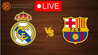 🔴 Live: Real Madrid vs Barcelona | EuroLeague 2023-2024 | Live Play by Play Scoreboard