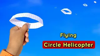circle helicopter flying toy, paper circle toy, best paper circle helicopter, how make toy