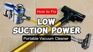 How to Fix & Solve Low Suction Power on Portable Cordless Vacuum Cleaner | SINCERO X5 PRO Cleaning