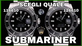 Confronto Rolex Submariner 126610 vs 116610