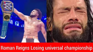 Shocking... Roman Reigns Losing WWE Universal Championship|King Xavier Woods Winning Universal Title