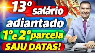 SAIU Diário OFICIAL: 13º Salário ANTECIPADO saiu DATAS de pagamento do 13º Salario INSS 2024! Veja!