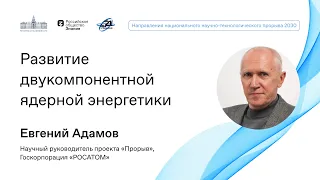 Развитие двукомпонентной ядерной энергетики. Евгений Адамов