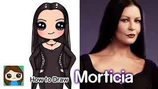 How to Draw Morticia | Netflix Wednesday Addams Family