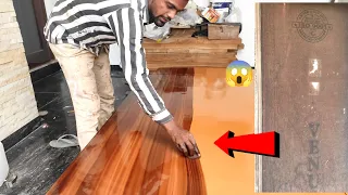 Plywood Teak Darwaje Par Resha Kaise Banaen  Best Enamel Paint Wood Polish Grain full Work How 2023