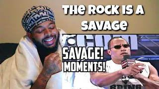 WWE The Rock Most Savage Moments , Funny Moments , Outrageous Moments | Reaction