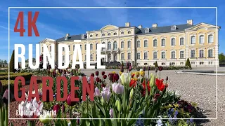 【4K】 Latvia Rundale Palace - French Garden Tour by a Electric Car in the Korean Language