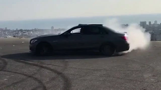 Mercedes C63s Amg stage 3 - Brutal Drifting, Burnout, Exhaust