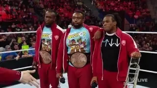 The New Day meet the competition: Raw, April 25, 2016