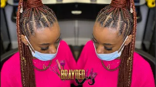 Criss Cross Feed In Ponytail| Dopeaxxpana