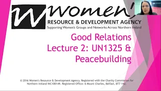 What is UNSCR 1325 and How does it apply to NI?