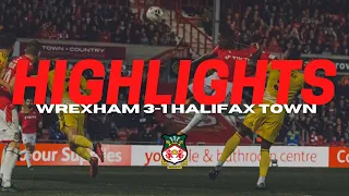 HIGHLIGHTS | Wrexham 3-1 Halifax Town