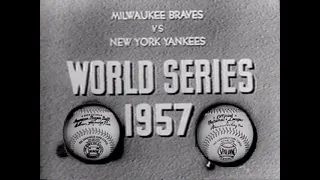 1957 World Series highlights (New York Yankees vs Milwaukee Braves)