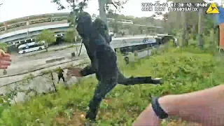 Bodycam Shows Officers Catch Fleeing Suspect After Burglary in Atlanta, Georgia