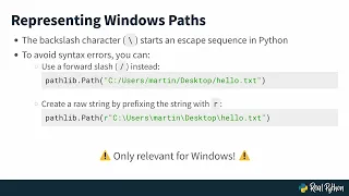 Introduction to File Paths and Python's pathlib: Python Basics