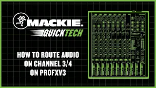 How To Route Audio on Channel 3/4 On ProFXv3