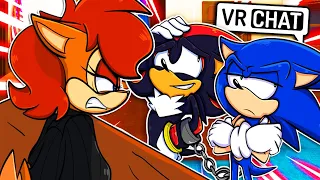 SONIC & SHADOW GO TO COURT! (VR Chat) Ft. Amy, Silver, Sally & Knuckles!