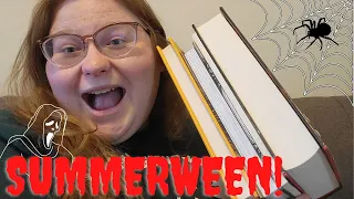 SUMMERWEEN READING VLOG | ft Femme Fire Books shopping and watching horror movies